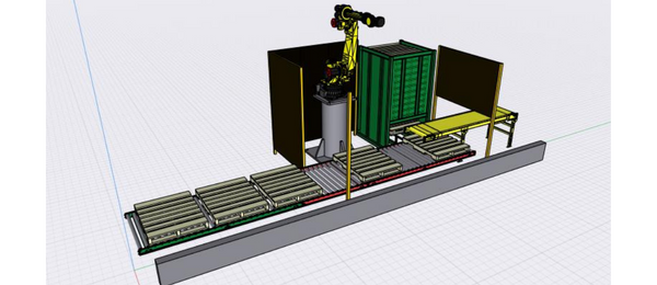 Fanuc Robotic Palletizing System at exfactory.com