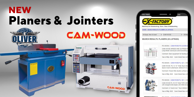 Planers, jointers and shapers for EXFACTORY.COM