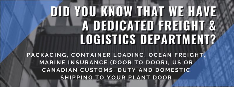 We have a dedicated freight and logistics department